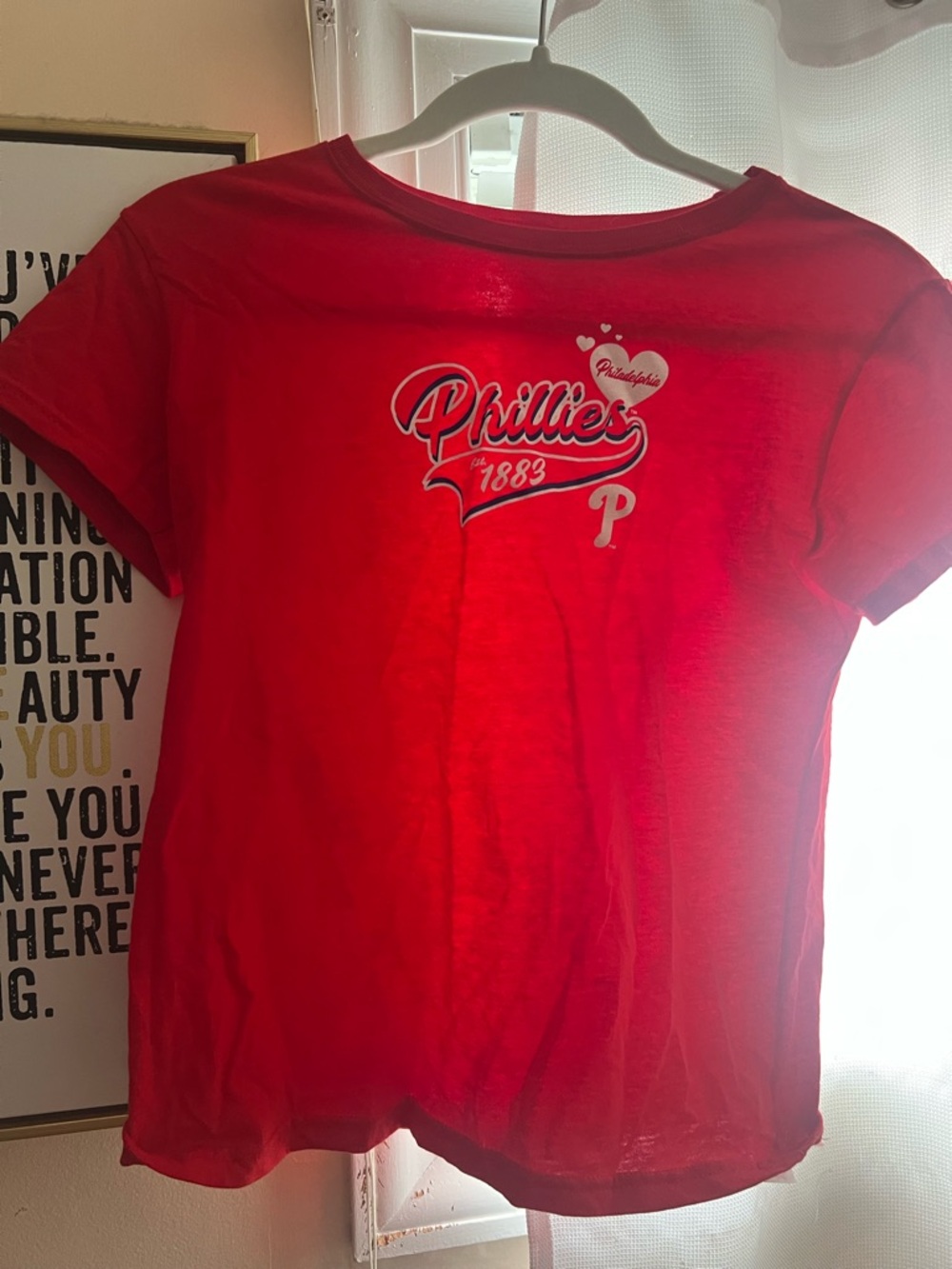 Phillies Red Logo Baby Tee